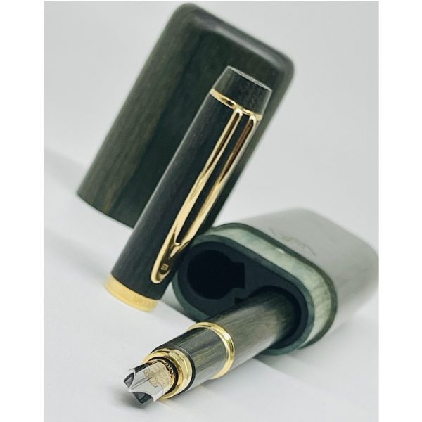 Kit Stilo + Sfera Waterman Man 100 Legno in Radica Verde e Portapenne a Corredo - immagine 5
