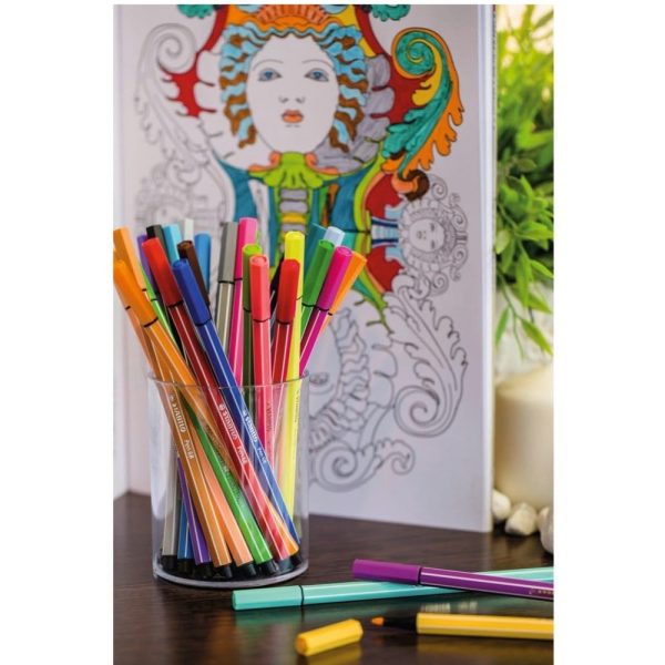 Stabilo Pen 68 Astuccio 8 Pennarelli Pastel Punta Media Acquarellabili - immagine 2