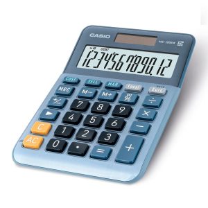 Calcolatrice da Tavolo Casio MS-120EM Display a 12 Cifre Doppia Alimentazione