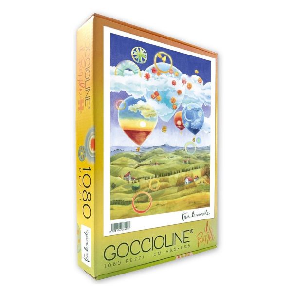 Puzzle a Taglio Invisibile Goccioline - Disegnata 1080 Pezzi 48,5 x 68,5 Centimetri - immagine 4
